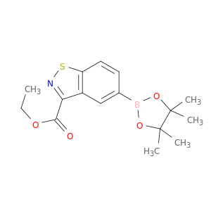 ETHYL 5-(4,4,5,5-TETRAMETHYL-1,3,2-DIOXABOROLAN-2-YL)BENZO[D]ISOTHIAZOLE-3-CARBOXYLATE