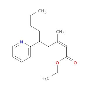 2-Nonenoic acid, 3-methyl-5-(2-pyridinyl)-, ethyl ester, (Z)-