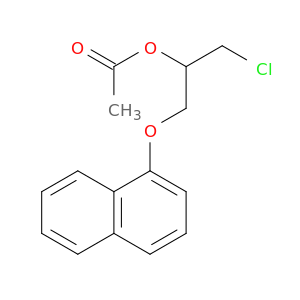 2-Propanol, 1-chloro-3-(1-naphthalenyloxy)-, 2-acetate