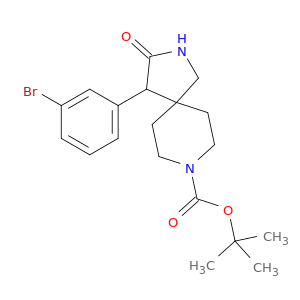 tert-butyl 4-(3-bromophenyl)-3-oxo-2,8-diazaspiro[4.5]decane-8-carboxylate