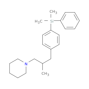 Piperidine, 1-[3-[4-(dimethylphenylsilyl)phenyl]-2-methylpropyl]-