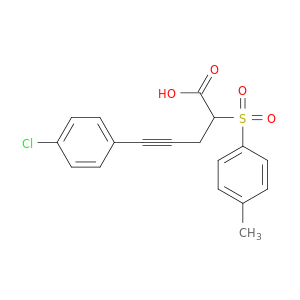 4-Pentynoic acid, 5-(4-chlorophenyl)-2-[(4-methylphenyl)sulfonyl]-