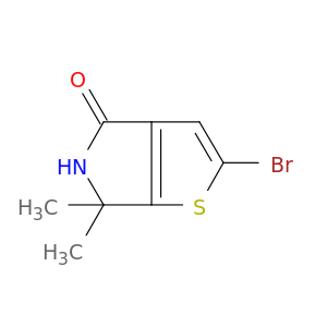 2-溴-6,6-二甲基-5H-噻吩并[2,3-c]吡咯-4-酮