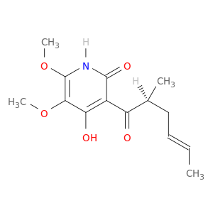 4-羟基-5,6-二甲氧基-3-[(2S,4E)-2-甲基-1-氧代-4-己烯-1-基]-2(1H)-吡啶酮
