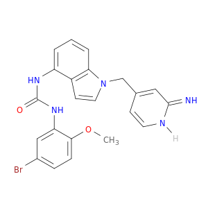 N-[1-[(2-氨基-4-吡啶基)甲基]-1H-吲哚-4-基]-N'-(5-溴-2-甲氧基苯基)脲