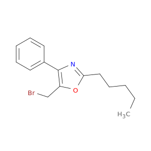 Oxazole, 5-(bromomethyl)-2-pentyl-4-phenyl-