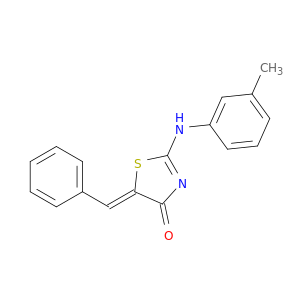 4(5H)-Thiazolone, 2-[(3-methylphenyl)amino]-5-(phenylmethylene)-, (Z)-