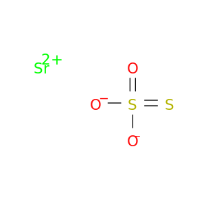 硫磺酸(H2S2O3),锶盐(1：1)