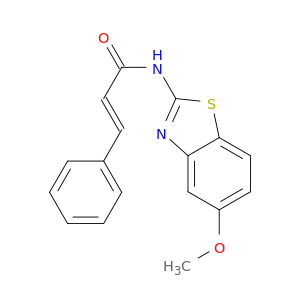 2-Propenamide, N-(5-methoxy-2-benzothiazolyl)-3-phenyl-, (E)-