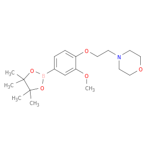 4-[2-[2-甲氧基-4-(4,4,5,5-四甲基-1,3,2-二氧化物-2-基)苯氧基]吗啉