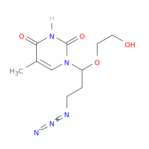 2,4(1H,3H)-Pyrimidinedione, 1-[3-azido-1-(2-hydroxyethoxy)propyl]-5-methyl-