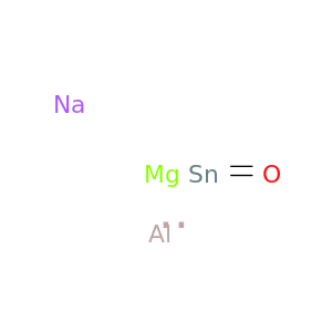 Aluminum magnesium sodium tin oxide