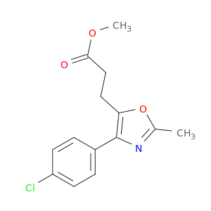 甲基4-(4-氯苯基)-2-甲基-5-恶唑丙酸盐