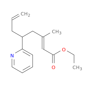 2,7-Octadienoic acid, 3-methyl-5-(2-pyridinyl)-, ethyl ester, (E)-