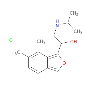 2-Benzofuranmethanol, 6,7-dimethyl-α-[[(1-methylethyl)amino]methyl]-, hydrochloride (1:1)