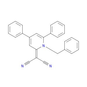 Propanedinitrile, [4,6-diphenyl-1-(phenylmethyl)-2(1H)-pyridinylidene]-