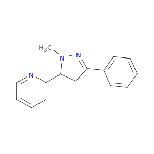 Pyridine, (4,5-dihydro-1-methyl-3-phenyl-1H-pyrazol-5-yl)-