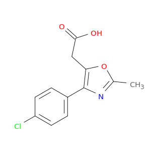 5-Oxazoleacetic acid, 4-(4-chlorophenyl)-2-methyl-