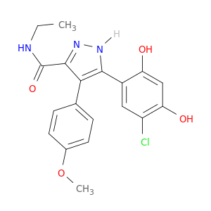 5-(5-氯-2,4-二羟基苯基)-N-乙基-4-(4-甲氧基苯基)-1H-吡唑-3-甲酰胺