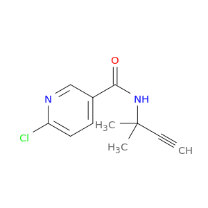 3-Pyridinecarboxamide, 6-chloro-N-(1,1-dimethyl-2-propynyl)-