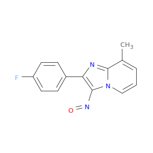 Imidazo[1,2-a]pyridine, 2-(4-fluorophenyl)-8-methyl-3-nitroso-