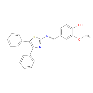 Phenol, 4-[[(4,5-diphenyl-2-thiazolyl)imino]methyl]-2-methoxy-