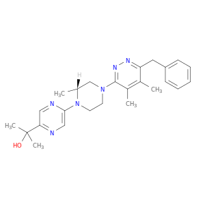 2-[(R)-4-(6-苄基-4,5-二甲基-哒嗪-3-基)-2-甲基-3,4,5,6-四氢-2H-[1,2']联吡嗪-5'-基]-2-丙醇