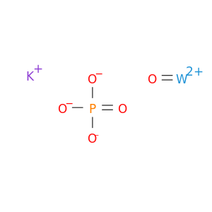 Potassium tungsten oxide phosphate