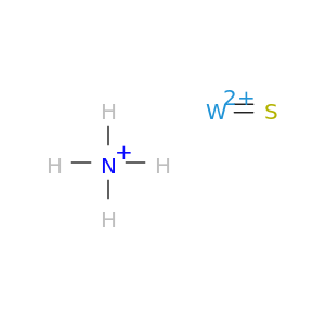 Ammonium tungsten sulfide