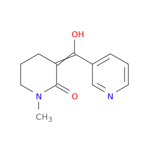 2-Piperidinone, 3-(hydroxy-3-pyridinylmethylene)-1-methyl-