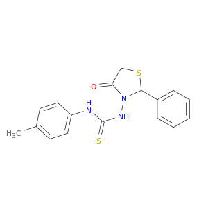 Thiourea, N-(4-methylphenyl)-N'-(4-oxo-2-phenyl-3-thiazolidinyl)-