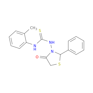 Thiourea, N-(2-methylphenyl)-N'-(4-oxo-2-phenyl-3-thiazolidinyl)-