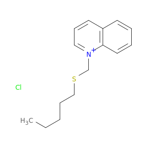 Quinolinium, 1-[(pentylthio)methyl]-, chloride