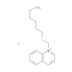 Quinolinium, 1-[(hexylthio)methyl]-, chloride