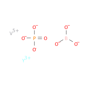 Vanadium yttrium borate phosphate