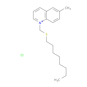 Quinolinium, 6-methyl-1-[(octylthio)methyl]-, chloride