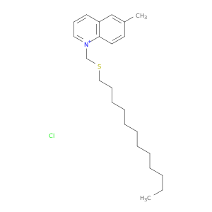 Quinolinium, 1-[(dodecylthio)methyl]-6-methyl-, chloride