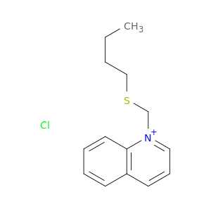 Quinolinium, 1-[(butylthio)methyl]-, chloride