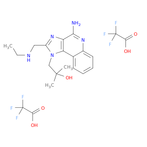 1H-咪唑并[4,5-c]喹啉-1-乙醇，4-氨基-2-[（乙基氨基）甲基]-alpha，alpha-二甲基- ，2,2,2-三氟乙酸盐（1：2）