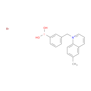 Quinolinium, 1-[(3-boronophenyl)methyl]-6-methyl-, bromide