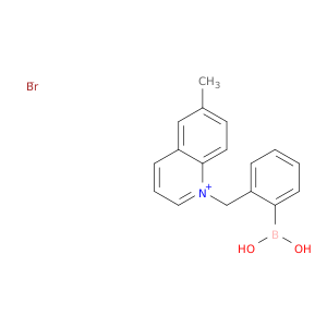 Quinolinium, 1-[(2-boronophenyl)methyl]-6-methyl-, bromide