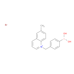 Quinolinium, 1-[(4-boronophenyl)methyl]-6-methyl-, bromide