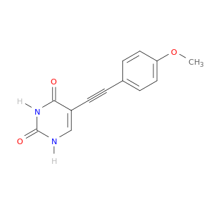 2,4(1H,3H)-Pyrimidinedione, 5-[(4-methoxyphenyl)ethynyl]-