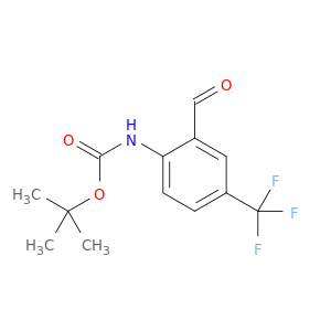 tert-Butyl 4-(trifluoromethyl)-2-formylphenylcarbamate