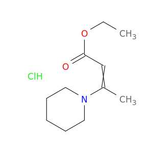 2-Butenoic acid, 3-(1-piperidinyl)-, ethyl ester, hydrochloride