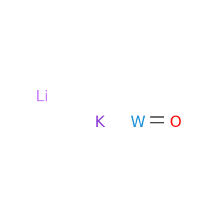 Lithium potassium tungsten oxide