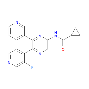 N-(5-(3-氟吡啶-4-基)-6-(吡啶-3-基)吡嗪-2-基)环丙甲酰胺