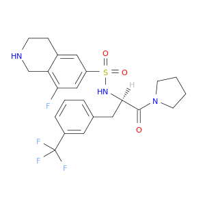 8-氟-1,2,3,4-四氢-N-[(1R)-2-氧代-2-(1-吡咯烷基)-1-[[3-(三氟甲基)苯基]甲基]乙基]-6-异喹啉磺酰胺