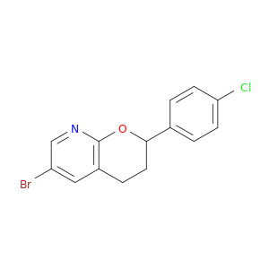 2H-Pyrano[2,3-b]pyridine,6-bromo-2-(4-chlorophenyl)-3,4-dihydro-