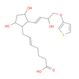 7-(3,5-二羟基-2-(3-羟基-4-(噻吩-3-基氧基)丁-1-烯-1-基)环戊基)庚-5-烯酸